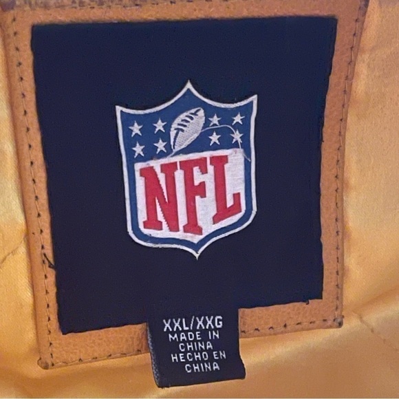 Vintage Leather Steelers Jacket NFL size XXL please check pictures for wear - Picture 8 of 16